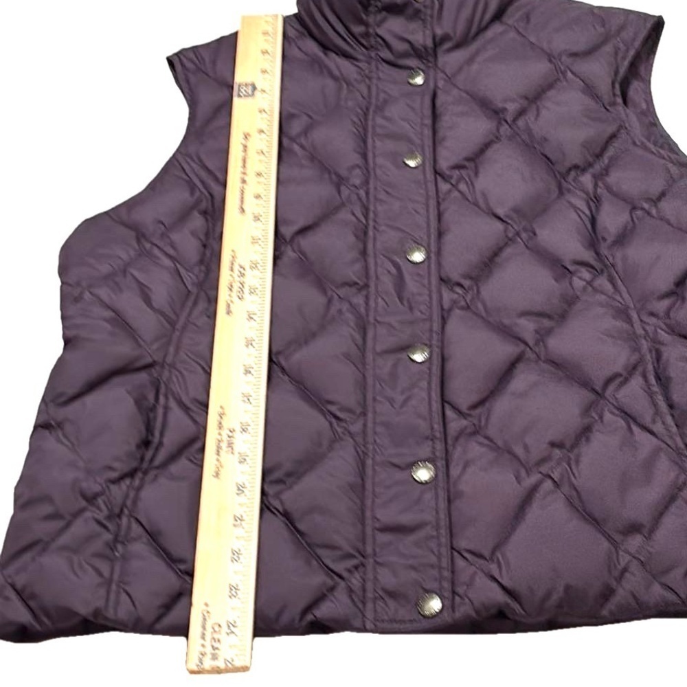 Lands’ End Down Vest, Size L 14/16, Dark Purple - Picture 9 of 9